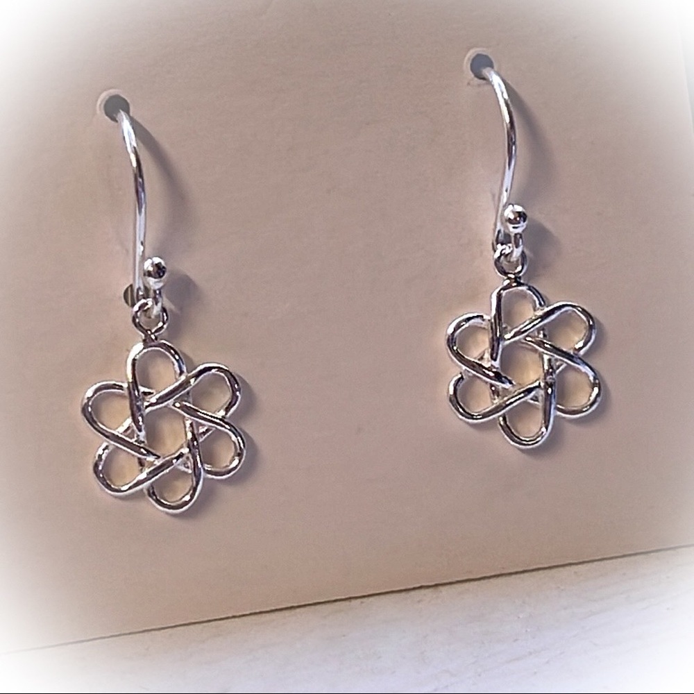 💕Super Cute Sterling Silver Atom Dangle Earrings💕